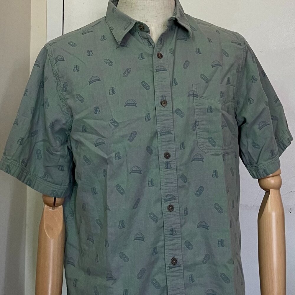Mountain Khakis Men’s Classic Fit Blue Short Sleeve Button-Up w/Pockets Size L